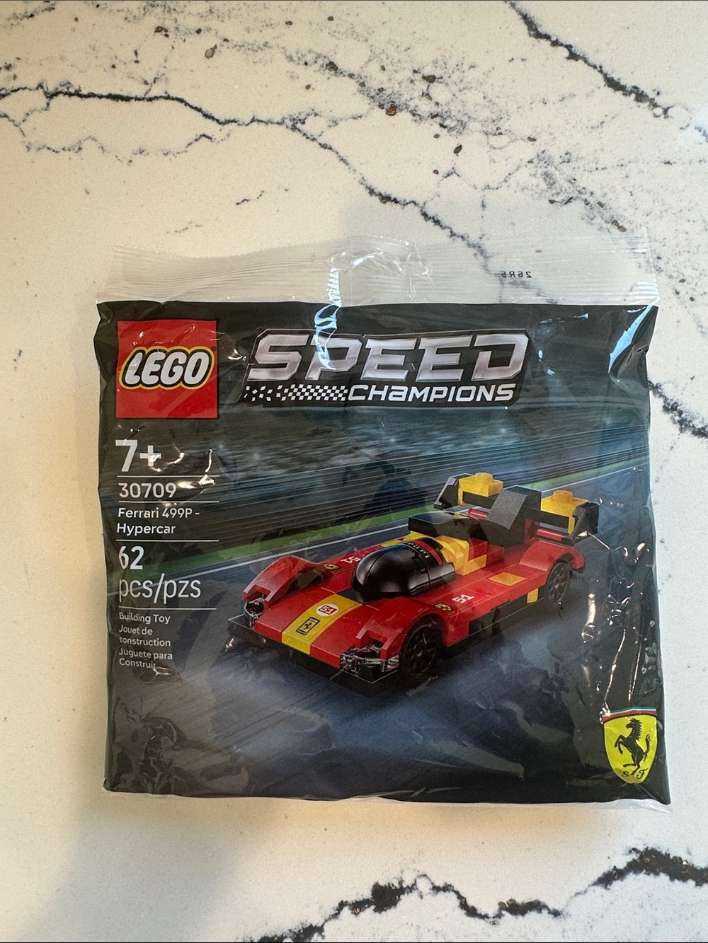 Lego Speed Champions Ferrari Hypercar - Red, Yellow, Black